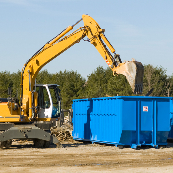 can i choose the location where the residential dumpster will be placed in Hamilton AL